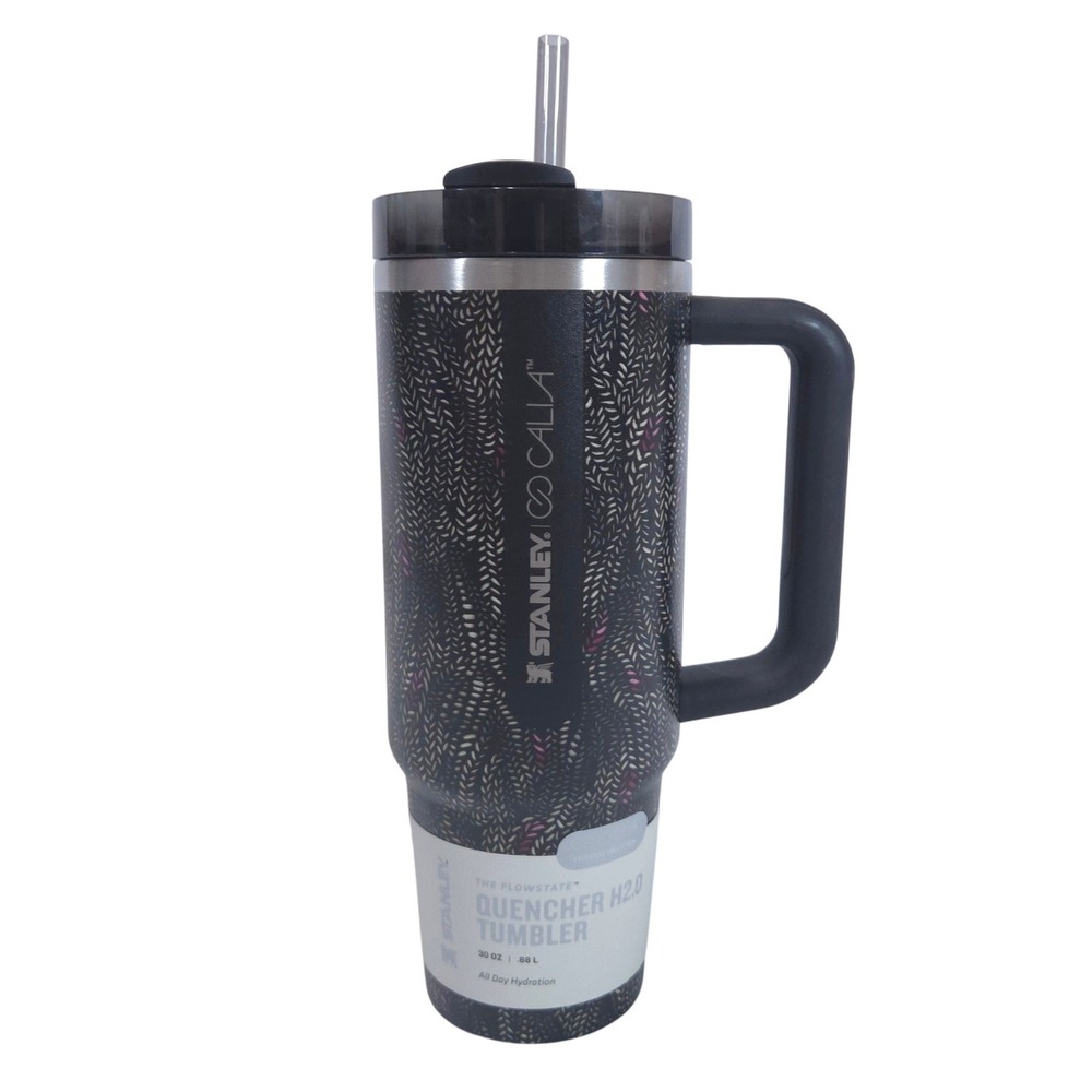 Stanley Calia Quencher H2.0 FlowState 30oz Tumbler Black Serpent Limited Straw